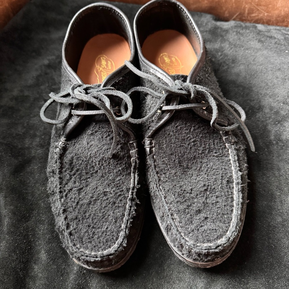 Sperry Captain's Oxford by Chris Echevarria black suede boat shoes winter vibram - Picture 6 of 16
